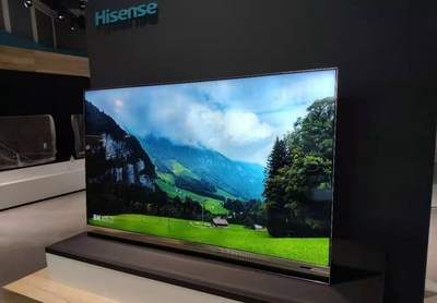 Hisense 8K ULED XD TV and Sonic Laser TV Shine at IFA 2019 (PRNewsfoto/Hisense Group)
