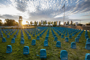 3,758 school backpacks laid at the United Nations show the grave scale of child deaths in conflict in 2018