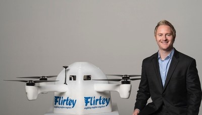 The Flirtey Eagle with Flirtey’s Founder and CEO, Matthew Sweeny