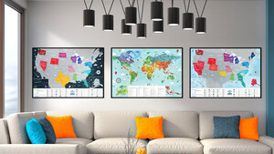 Newverest® Launches New Interactive Scratch-off Map Inspiring Travelers to Document Travel Both Recent &amp; Future