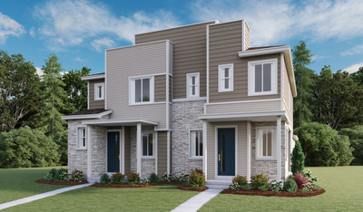Richmond American’s paired Boston and Chicago plans at Urban Collection at Parkway Point offer contemporary curb appeal.