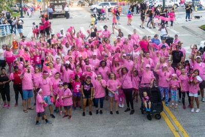 The Ultimate Medical Academy team at the Making Strides Against Breast Cancer Walk in Tampa in 2018.