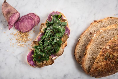 Ube Maitake Tartine