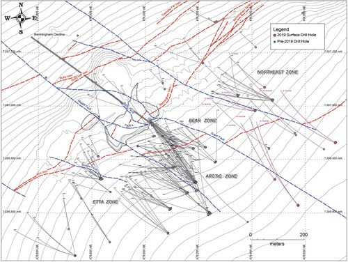 Figure 1 – Drill Hole Locations (CNW Group/Alexco Resource Corp.)