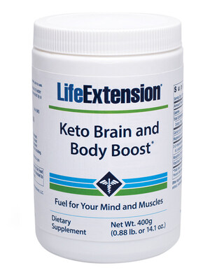 New Keto Brain and Body Boost from Life Extension provides ketones without the fat