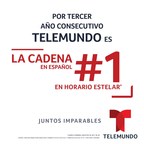 ¡Telemundo lo Hizo de Nuevo! Por Tercera Temporada Consecutiva, la Cadena Será el Líder Indiscutido del Horario Estelar en Español