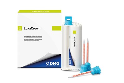 New LuxaCrown®️ semi-permanent crown and bridge material by DMG America saves time and money for both the patient and the dental practice.