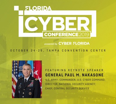 Florida Cyber Conference 2019 will feature a keynote address by General Paul M. Nakasone, U.S. Army; Commander, U.S. Cyber Command; Director, National Security Agency; Chief, Central Security Service, as well as expert speakers from Trend Micro, ReliaQuest, KnowBe4, AWS, Palo Alto Networks, Raymond James, PwC, and more.