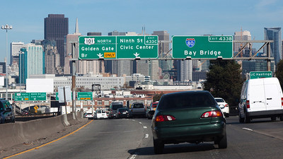 Highway 101 in San Francisco was named a "Risky Road" on the 15th annual Allstate America's Best Drivers Report. To spur positive change in communities, Allstate is lending a hand by offering $150,000 in grants that can be used for safety improvement projects on these 15 "Risky Roads." (PRNewsfoto/Allstate)