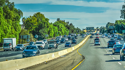 The 405 Freeway in Los Angeles was named a "Risky Road" on the 15th annual Allstate America's Best Drivers Report. To spur positive change in communities, Allstate is lending a hand by offering $150,000 in grants that can be used for safety improvement projects on these 15 "Risky Roads." (PRNewsfoto/Allstate)