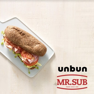 Beyond Bread - Unbun Foods Goes National at MR.SUB with Keto Buns (CNW Group/Unbun Foods)