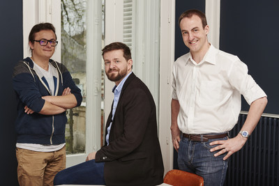 Akeneo Co-Founders Team: (from left to right) Nicolas Dupont, VP of Engineering; Fred de Gombert, CEO; and Benoit Jacquemont, CTO.