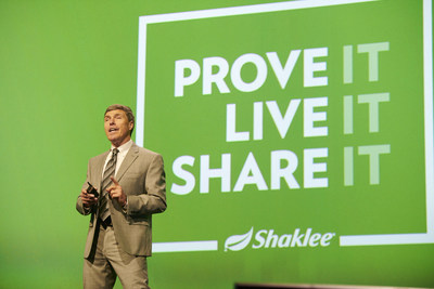 Wayne Westcott, Ph.D. as keynote speaker during the Science Symposium at the Shaklee Global Conference, July 2019.