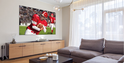 The Epson LS500 Laser Projection TV offers sports enthusiasts, gamers, and content streamers an immersive, big-screen alternative to traditional LCD and OLED TVs.