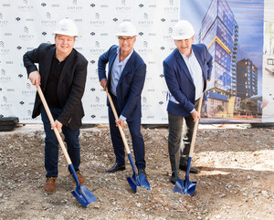 Official groundbreaking ceremony for ENTICY, a unique boutique condo development going up in downtown Montreal