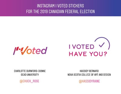 Instagram 'I Voted' stickers (CNW Group/OCAD University)