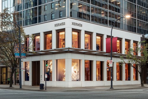 Hermès Vancouver at 717 Burrard Street (CNW Group/Hermes Canada inc.)