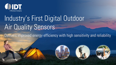 IDT launches industry's first digital outdoor air quality sensors.