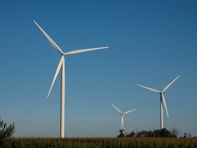 Turbines at DTE's Pinnebog Wind Park.