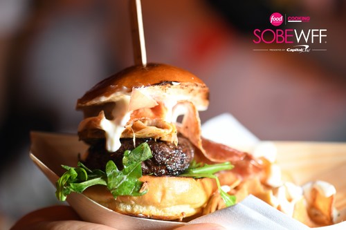 Burger at the Heineken Light Burger Bash presented by Schweid & Sons hosted by David Burtka & Neil Patrick Harris at the 2019 Food Network & Cooking Channel South Beach Wine & Food Festival - Miami Beach, FL; February 22, 2019 (Photo Credit: Felipe Cuevas/Feloproductions)