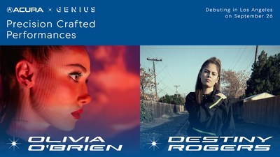 "Acura x Genius: Precision Crafted Performances" music series kicks off in Los Angeles on Sept. 26 at Mack Sennett Studios with performances by Destiny Rogers and Olivia O’Brien