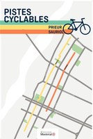 Deux pistes cyclables scuritaires et quatre-saisons seront implantes sur les rues Prieur et Sauriol (Groupe CNW/Ville de Montreal - Arrondissement d'Ahuntsic-Cartierville)