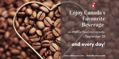 National Coffee Day Canada – September 29, 2019 (CNW Group/The Coffee Association of Canada)