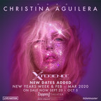 International Superstar Christina Aguilera Announces Ten Additional Dates For Christina Aguilera: The Xperience At Planet Hollywood Resort &amp; Casino