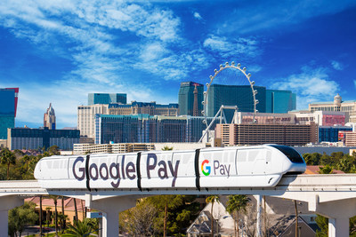 Each year during the Consumer Electronics Show (CES), Google sponsors several trains of the Las Vegas Monorail. The trains are emblazoned with eye-catching graphics.