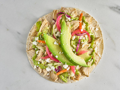 The Avo Mojo Chicken Taco, now available at 