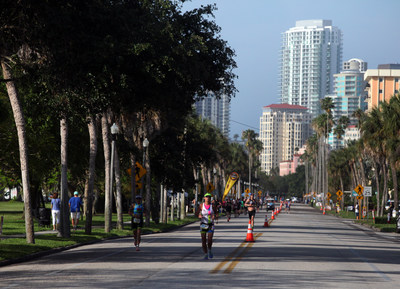 Earlier this year, the St. Anthony's Triathlon participants ran through the picturesque streets of downtown St. Petersburg.