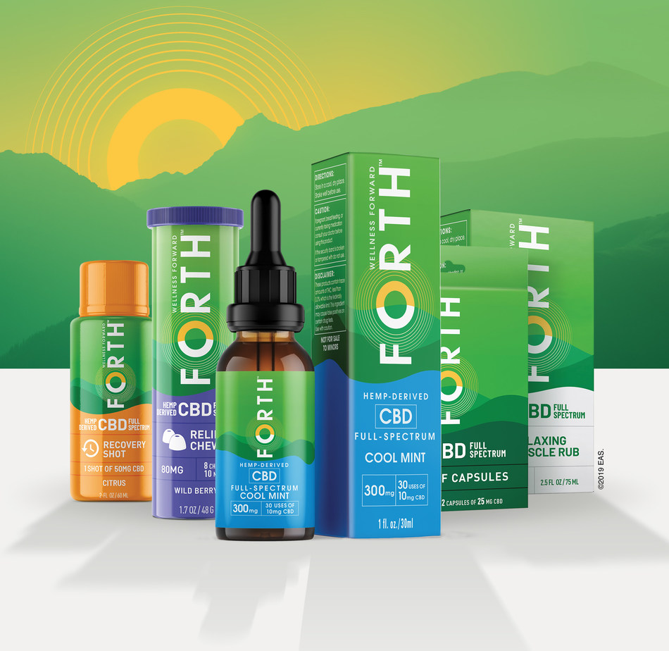 Forth™ Cannabidiol (CBD), the newest line of hemp-derived CBD products by E-Alternative Solutions (EAS). Forth CBD products are driven by consumer research and contain U.S. grown, full-spectrum* CBD. EAS develops, markets and distributes retail products for adults seeking alternative brands that fit their lifestyle vision.