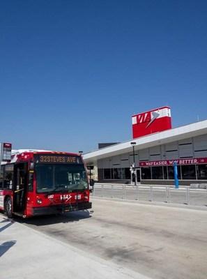 The VIA Brooks Transit Center is part of the on-going evolution of the Brooks area, a former U.S. Air Force Base with over a century of history to its name, including pioneering space exploration discoveries and a visit from President John F. Kennedy.