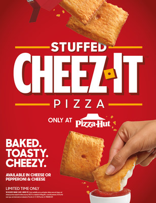 Household legends Pizza Hut and Cheez-It® have done the unthinkable, joining forces to combine their iconic foods into one mouthwatering creation – the Stuffed Cheez-It Pizza™ – now available at Pizza Hut restaurants nationwide.