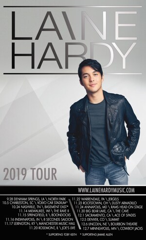 Laine Hardy Announces Fall Headline Tour