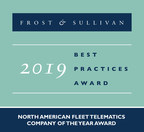 Fleet Complete Earns Acclaim from Frost &amp; Sullivan for Harnessing Telematics to Drive the Fleet IoT Market towards Superior Connectedness