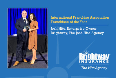 The International Franchise Association recognized Josh Hite (left) Sept. 10, at its Franchise Action Network Annual Meeting in Washington, D.C. Shelly Hite (right) attended the event with her husband.