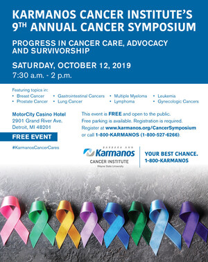 Karmanos Cancer Institute's 9th Annual Cancer Symposium Oct. 12, FREE