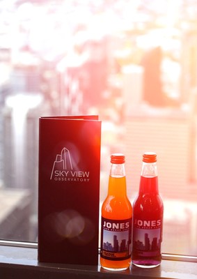 Sky View Observatory and Jones Soda Co team up to bring custom-labeled beverages to consumers at Sky View Observatory.