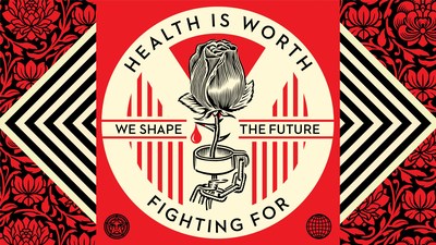 Shepard Fairey We Shape the Future Rose Shackle