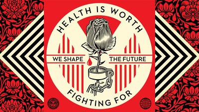 Shepard Fairey &lsquo;We Shape the Future Rose Shackle&rsquo;
