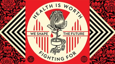 Shepard Fairey 'We Shape the Future Rose Shackle'