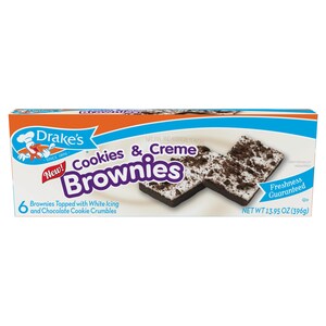 Drake's Introduces Cookies &amp; Creme Brownies