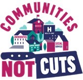 Logo: Communities Not Cuts (CNW Group/Canadian Union of Public Employees (CUPE))