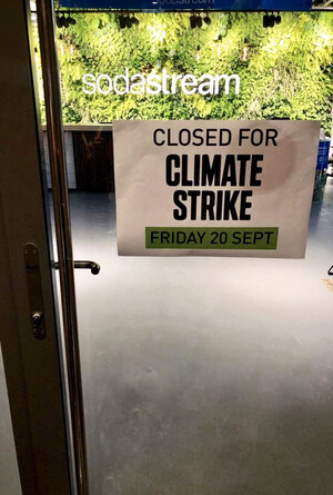 SodaStream Announces Shut Down This Friday In Solidarity With The Global Climate Strike