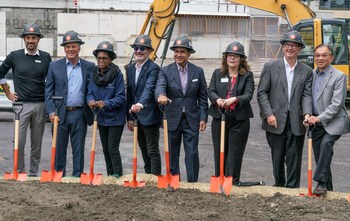 Andy Lakha, CEO of Fortress Development, Bellevue Mayor John Chelminiak, City Councilmember Jennifer Robertson, and other dignitaries attended the groundbreaking ceremony for Avenue Bellevue, the luxury condo, hotel and retail development opening Summer 2022. For more information visit www.liveatavenue.com.