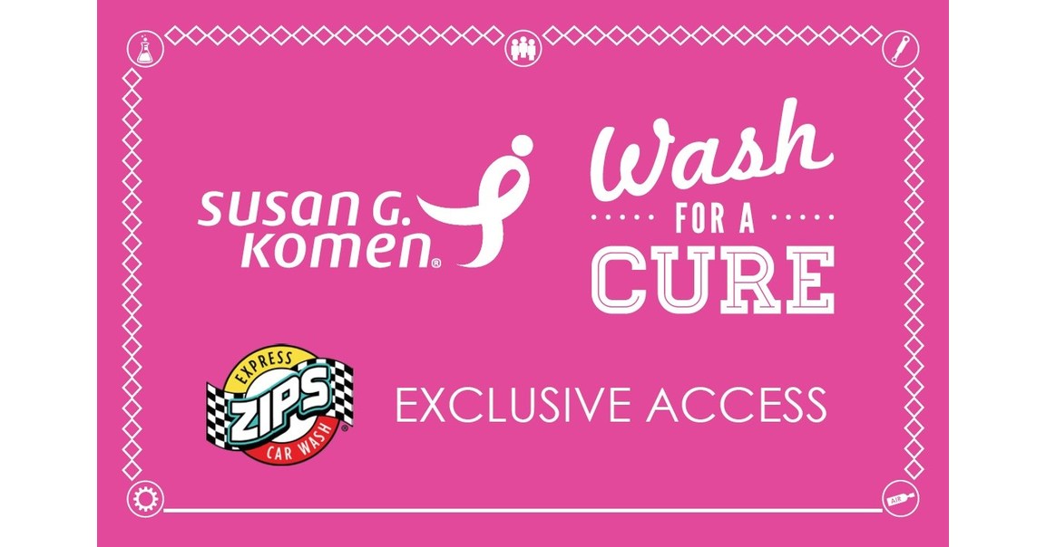 Zips Car Wash Partners with Susan G. Komen® to Wash for a Cure