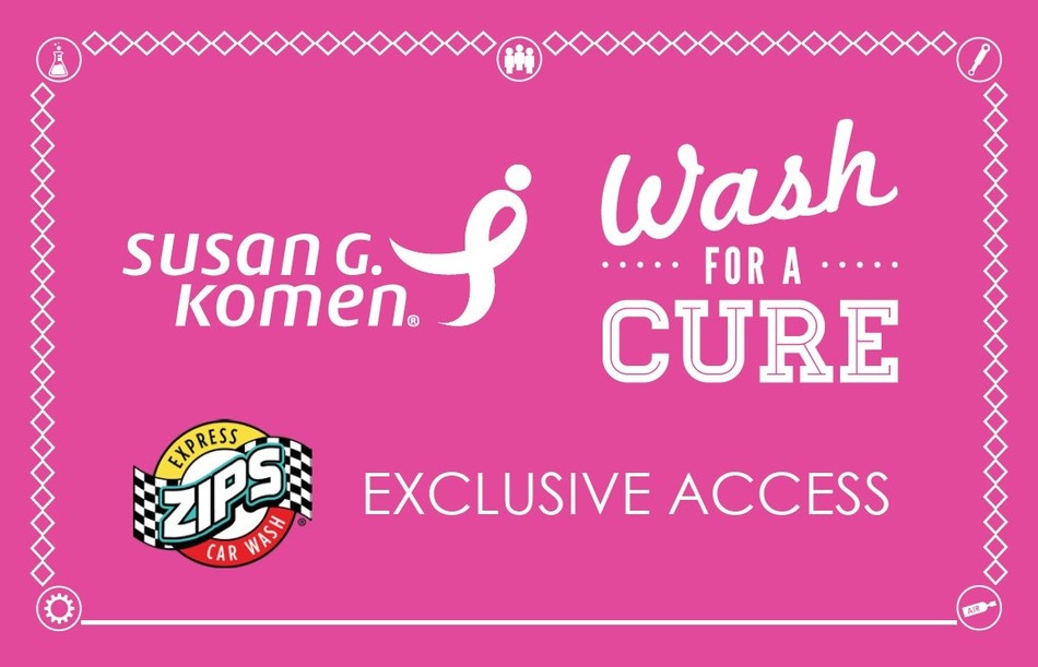 Zips Car Wash Partners with Susan G. Komen® to Wash for a Cure