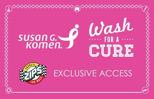 Zips Car Wash Partners with Susan G. Komen® to Wash for a Cure
