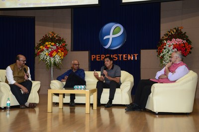 The thought leaders having Dialogues on Mass Entrepreneurship. (Left to Right) Mr. Madan Padaki, Dr. K P Krishnan, Mr. Ronnie Screwvala, Dr. Anand Deshpande